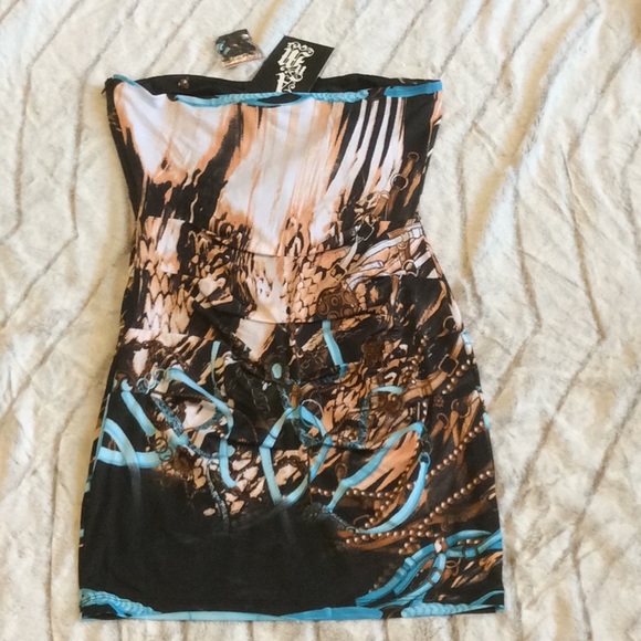 Nikibiki chain printed tube dress - Picture 2 of 5